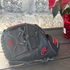 Black and Red Baseball Glove